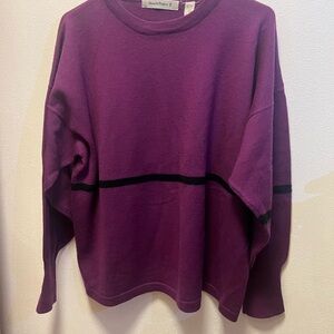 100% Wool Purple Sweater